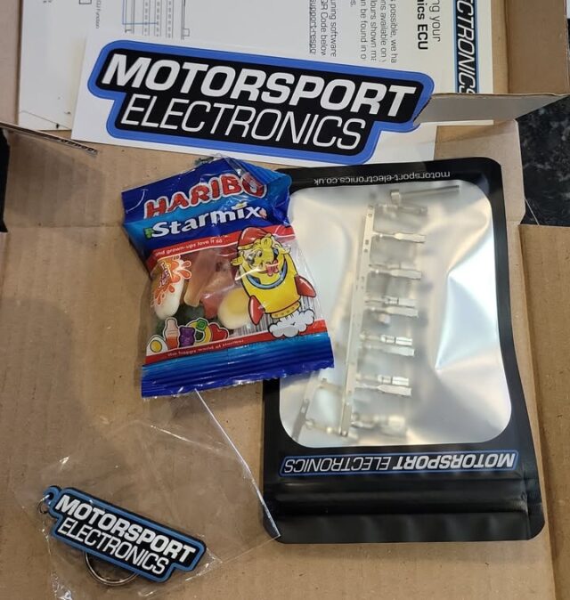 I've never understood the Haribos with car parts but I do like a new ECU! #Motorsport Electronics