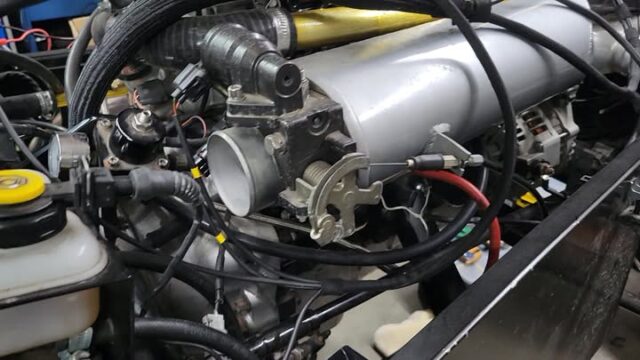 Well it runs. Once the crank timing was setup, it fired first time and isn't too rough on the base map. It even idles although the IACV needs setting up properly.
The fuel pump is noisy as hell but fuel pressure looks good. 
Time to bolt all the bits back on and clip the engine harness tidily.