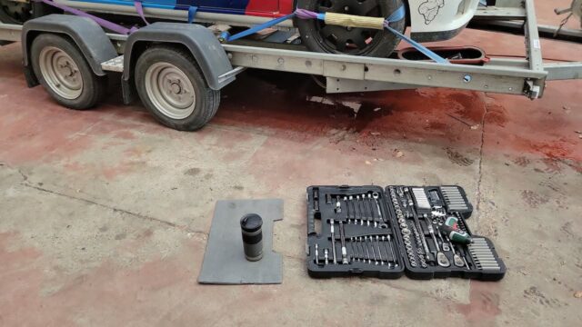 Had this Clio back to configure the launch control and repair damaged wiring to a sensor. All went fine but when I ran it up to temperature there was a coolant leak! 

It was a mad panic to get it sorted before the owner picked it up, which meant stripping off the front panel, air filter and lifting the rad. Hopefully it's now ok but we will be parked near the car at Loton Park Hillclimb on the weekend so able to assist if there are any problems.