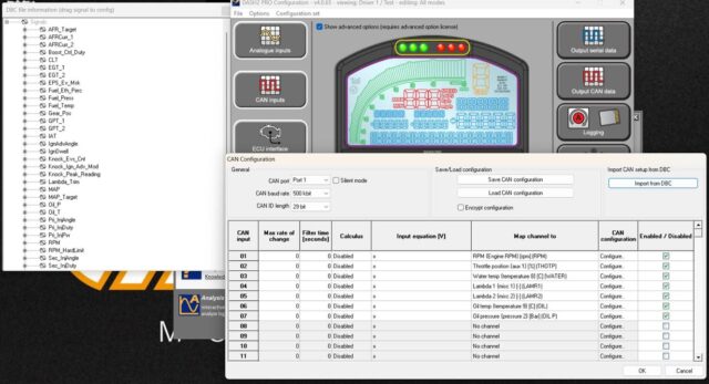 The joys of configuring a Race Technology dash!!